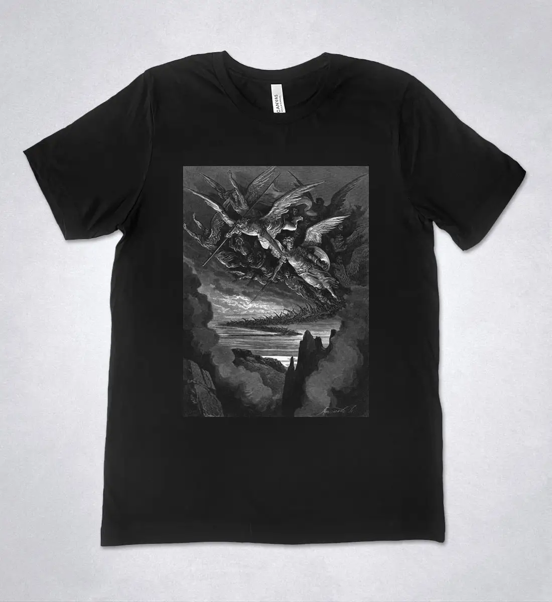 GUSTAVE DORE T-shirt Gustave Dore Illustration John Milton