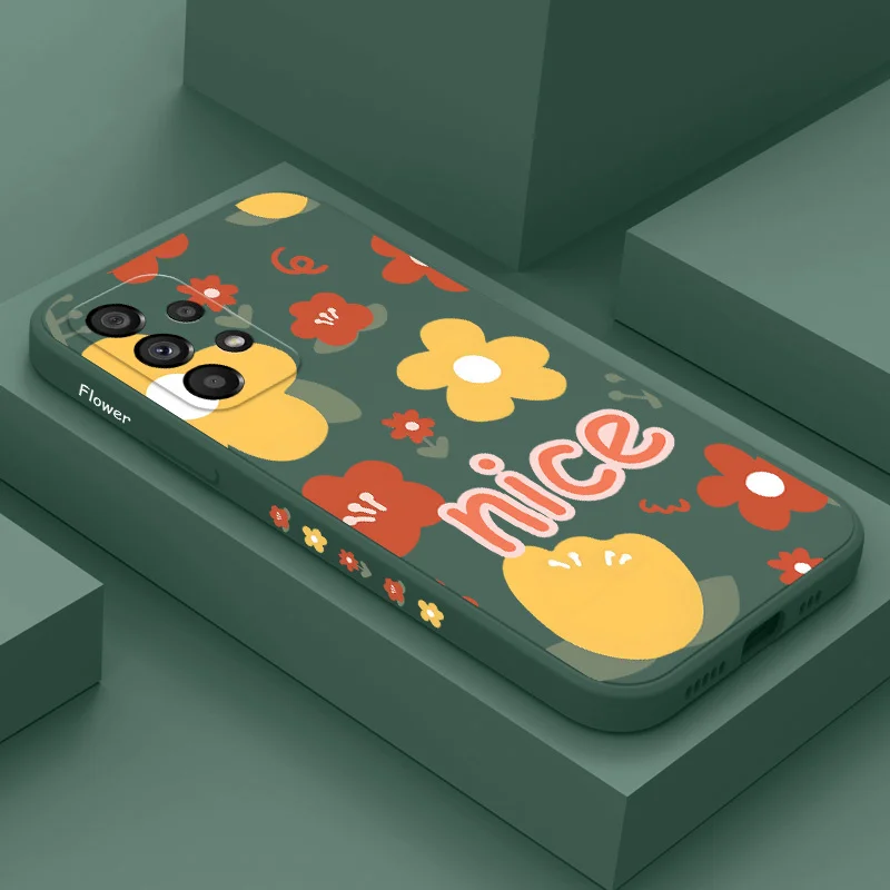 サムスンギャラクシー,ギャラクシーa73,a53,a33,a23,a13,a03,a72,a52,a52s,a32,a22,a12,a02,a02s,a71,a51,黄色の花のケースa31、a21s、4g、5g