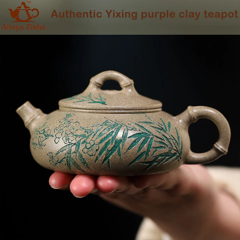 

Authentic Yixing handmade purple clay teapot, Chinese teapot, Kung Fu tea set， for Home, Office, Gift 150ml Zisha Clay teapot