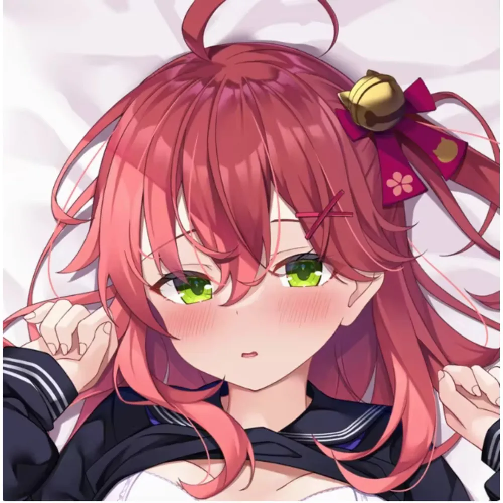 

Japanese Anime Acg Virtual Youtuber Sakura Miko Sexy Dakimakura Hing Body Case Otaku Male Pillow Cushion Cover Bedding OT