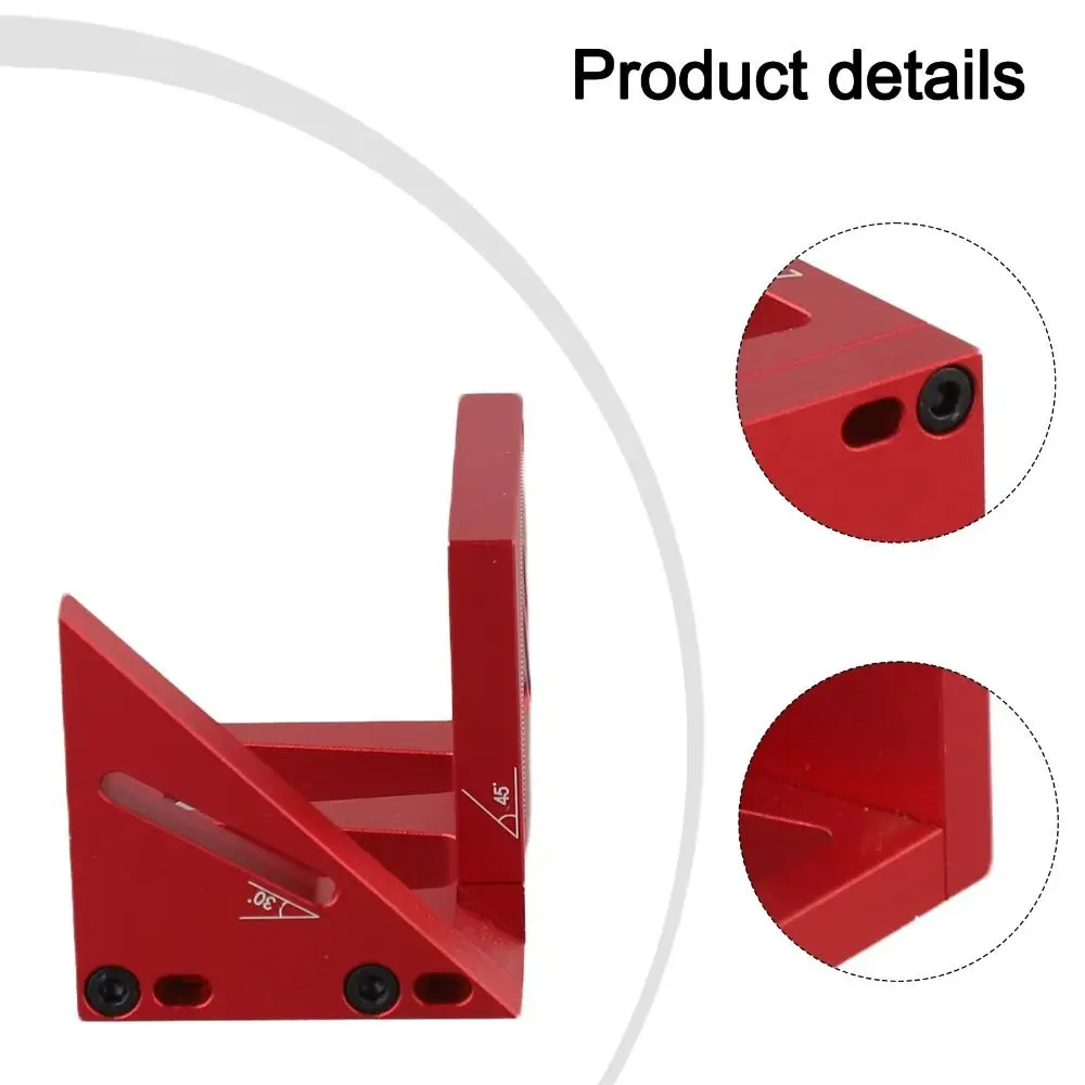 Aluminum Alloy Multi Angle Measuring Ruler 30/45/60/90 Degree Multifunctional T-shaped Angle Ruler Measurement Ruler
