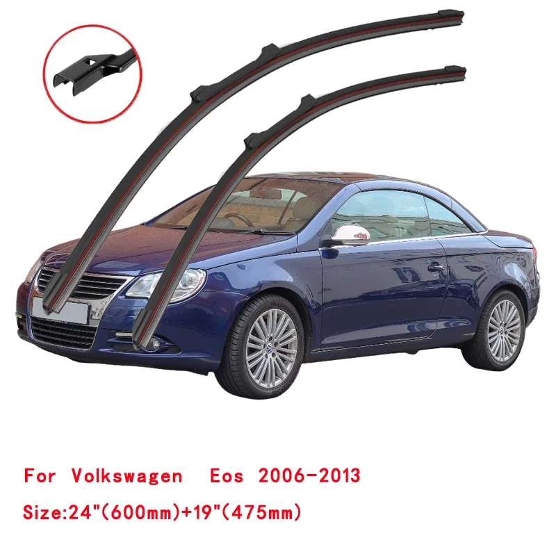 

For Volkswagen VW Eos 2006-2016 Car Windshield Wiper Blade Front Windscreen Washer Accessories Window Cleaning Replacement Parts