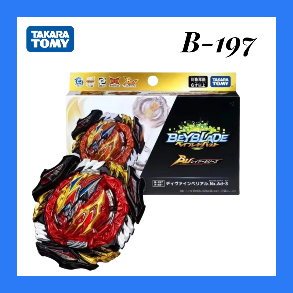 Takara Tomy Beyblade 100% New Original Burst B-197 Divine Belial Nexus Adventure-3 Children\'s Toys Gifts