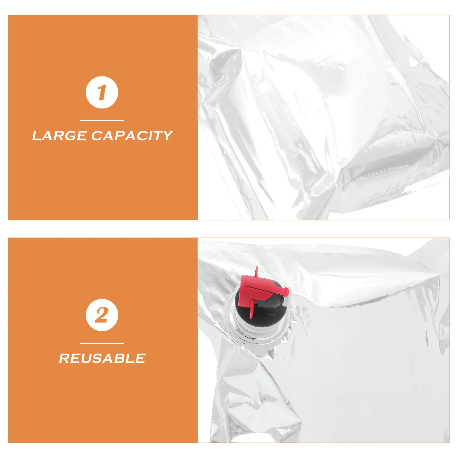 10pcs Red Wine Portable Packaging Bag Reusable Refillable Beverage Container Large Capacity Drink Pouch For Picnic Party Travel