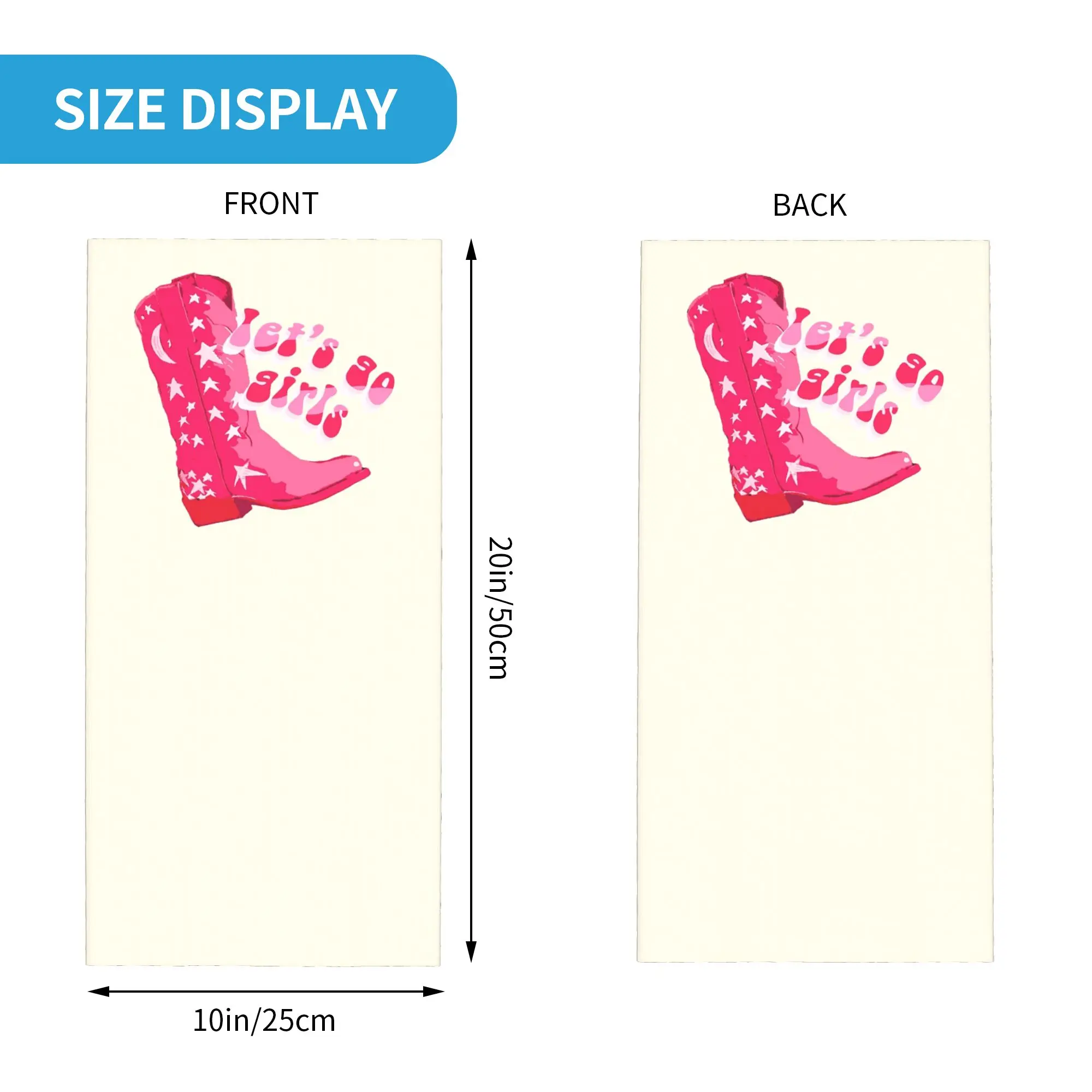 Cute Girly Disco Pink Preppy Stars Cowgirl Bandana Neck Cover Printed Face Scarf Headband Outdoor Sports for Men Women Adult