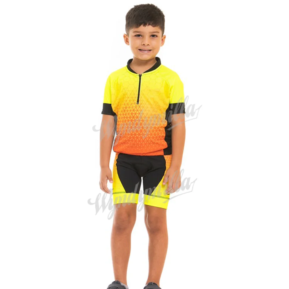 Kids Cycling Jersey Set Boys Summer Cycling Clothing MTB Ropa Ciclismo Child Bicycle Wear Sports Suit children\'s cycling clothes