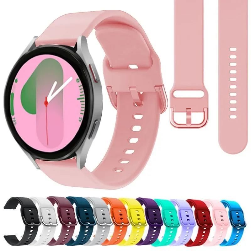 Bracelet de Sport en Silicone, 20mm 22mm, pour Samsung Galaxy Watch 6 4 5 pro-classique-active 44mm 40mm, Huawei watch gt 2 3 pro
