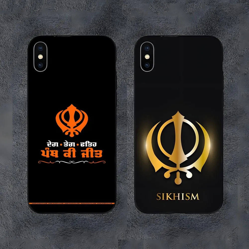 Sikh Khanda Sikhism Phone Case For Samsung S25,S24,S22,S23,S30,Ultra,S20,S30,Plus,S21 Fe,10,9,5G Silicone Cover