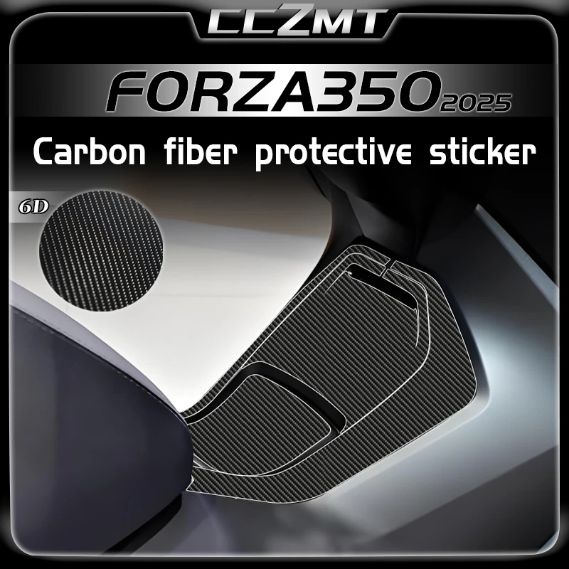 

For Honda Forza 350 FORZA 350 forza350 NSS350 nss350 2025 6D carbon fiber fuel tank film sticker modification parts accessories