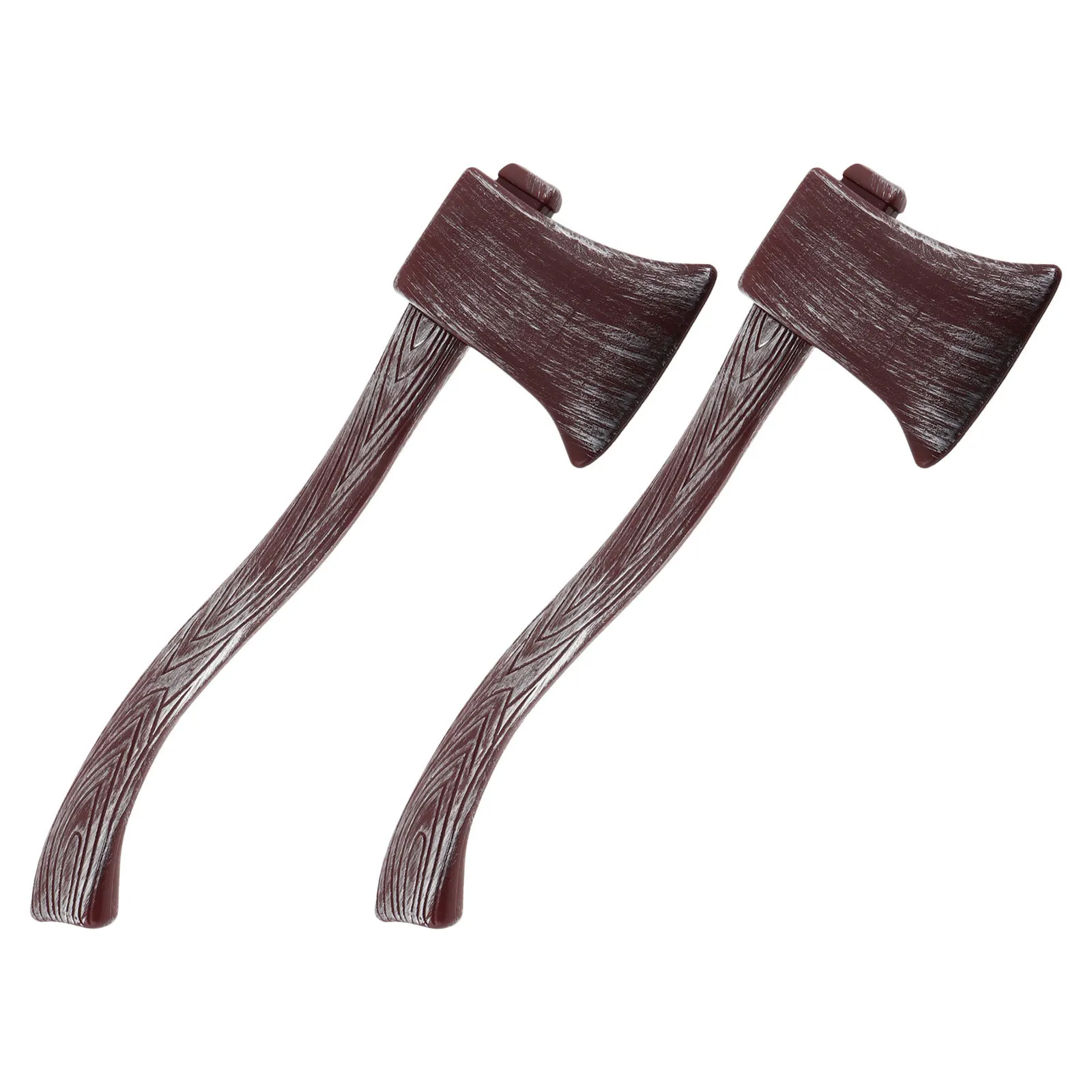 2개 해적 도끼 소품 플라스틱 사실적인 가짜 도끼 할로윈 코스프레 무대 공연 파티 장식 어린이 해적 파티용