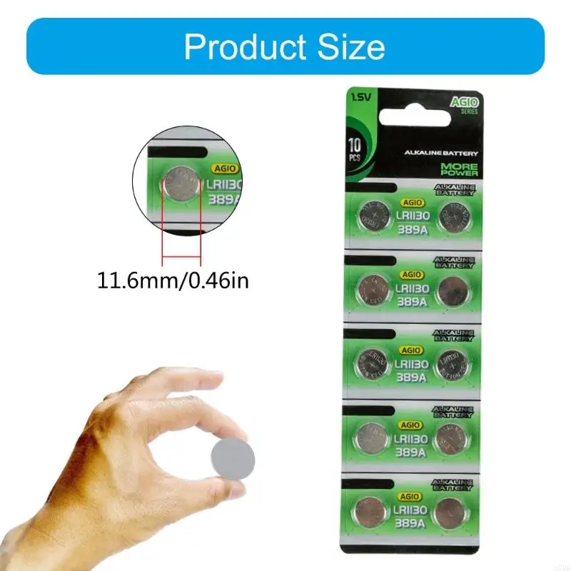 270b Multipacks Ag10 ความทนทานของโลหะ Coin Cell Batteries สำหรับอุปกรณ์พกพา
