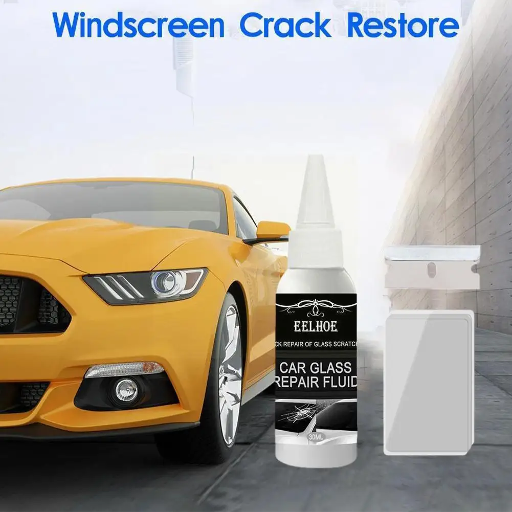 

New 30ml Cracked Glass Repair Kit Windshield Repair Window Liquid Utensil Diy Restore Phone Repair Crack Screen Scratch Car D5m3