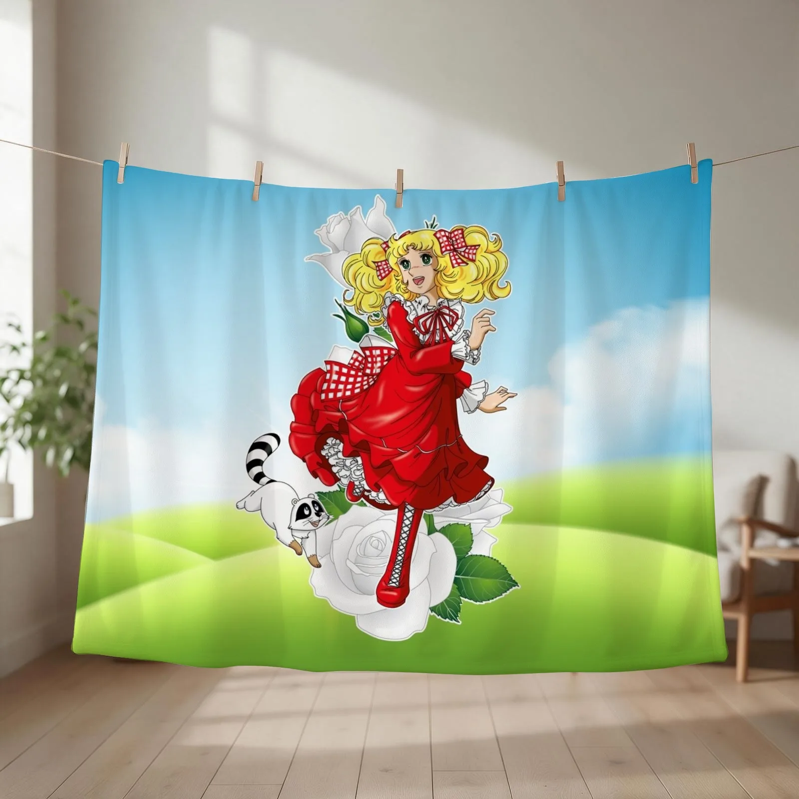 Candy & Klin (Summer edit.) Throw Blanket couch cozy soft plush fuzzy picnic outdoor blanket