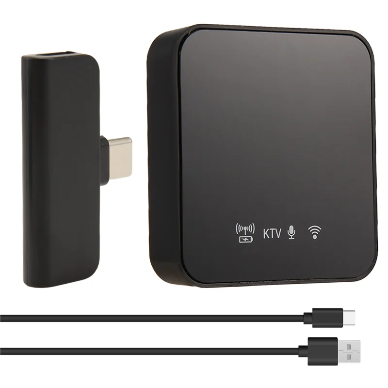 CJSD-Mini Mic Wireless Lavalier Microphone Wireless Noise Canceling Mic For Type-C Port + Adapter For Mobile Live Streamin
