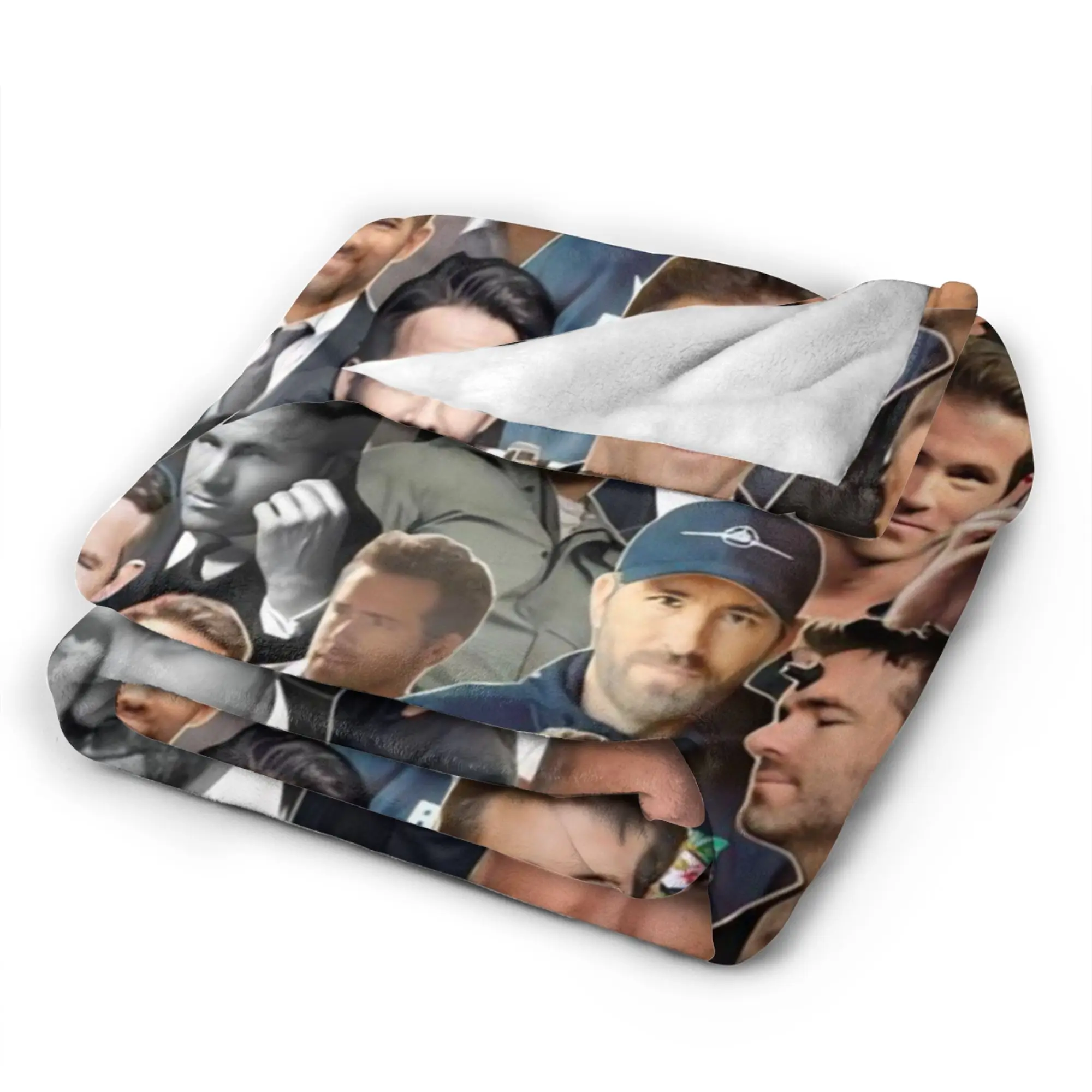 الممثل R-Ryan Reynolds كلية البطانيات التخييم الفانيلا رمي بطانية للأريكة السرير الدافئة مخصصة جودة المفرش هدية فكرة