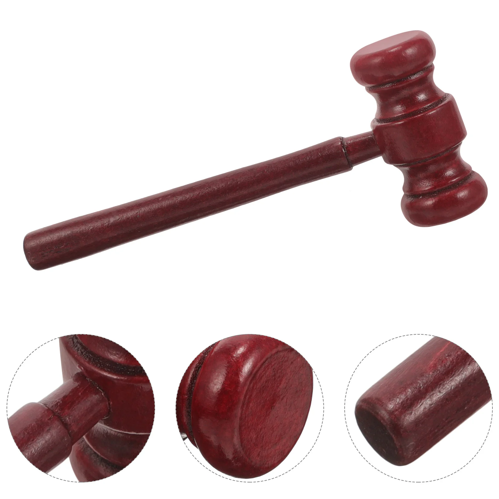 3 Pcs Car Wooden Judge Hammer Baby Kids Toys Lawyer Mallet Lotus Tree Beating Gavel Mini