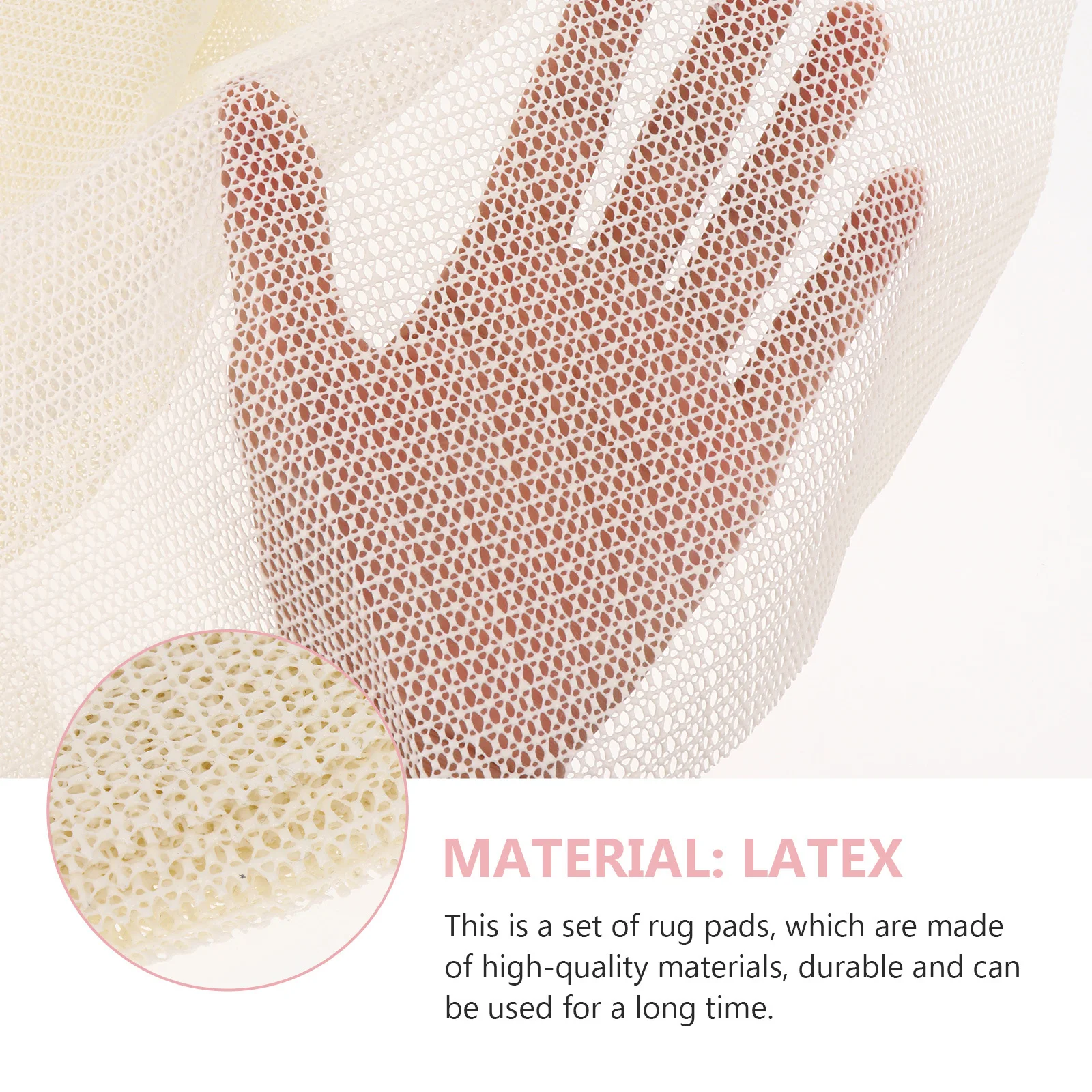 

1Set Rug Pads Anti-Slip Latex Carpet Gripper Mat Thick Cushioning for Hard Floor Protection Rug Pads Cushioning Pad