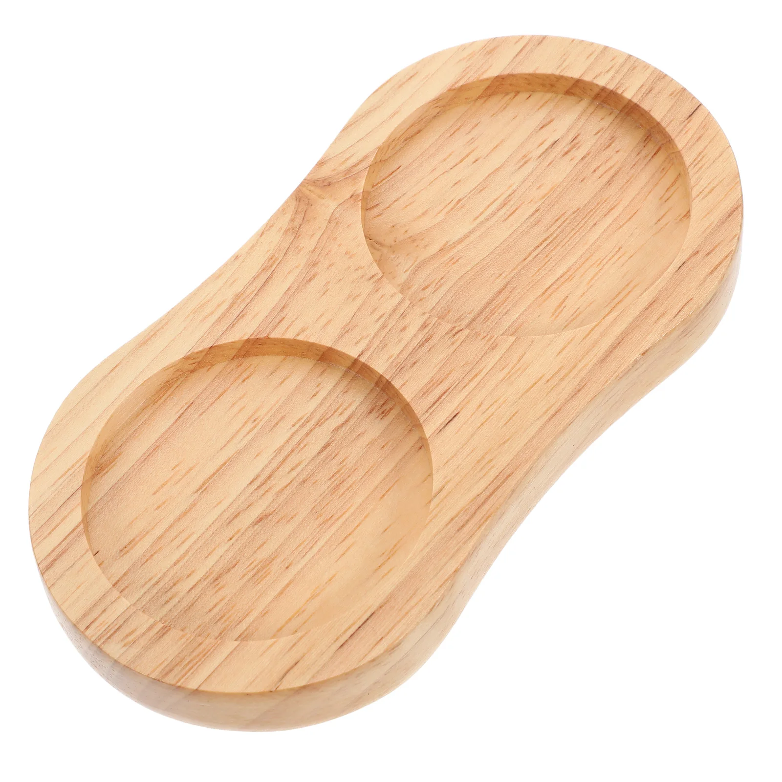 

Wooden Pepper Grinder Base Antislip Kitchen Counter Seasoning Organizer Storage Coffee Syrup Stand Condiment Holder Wood Serving