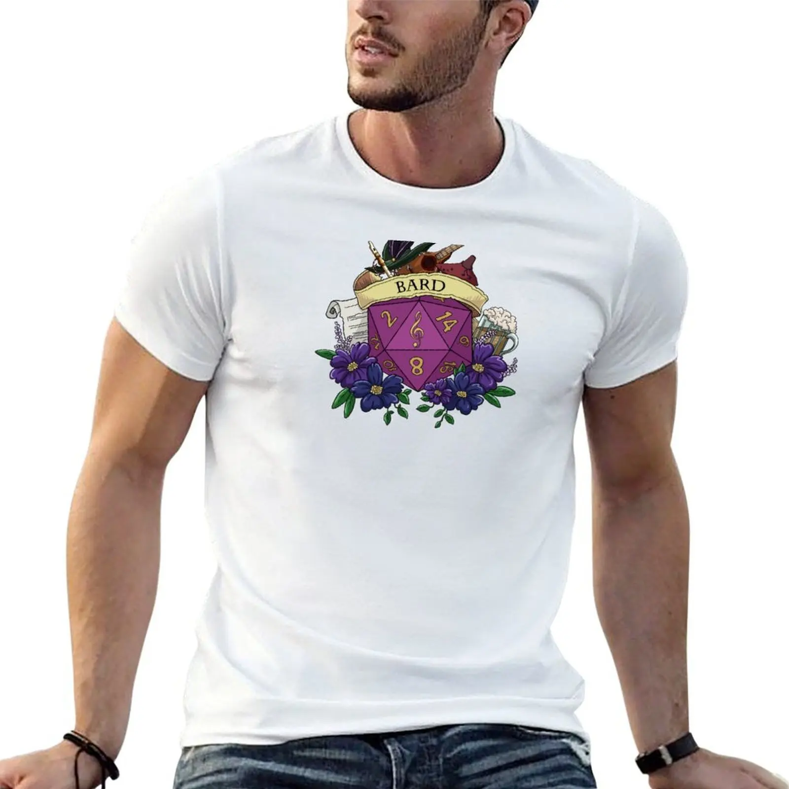 Dice Bard T-Shirt customs man t shirt plain t shirts men