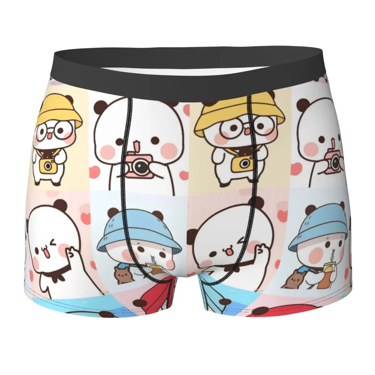 

Bubu Dudu Cute Cartoon Bear Character Underwear Kawaii Panda Plain Panties Sublimation Boxer Brief Pouch Men Large Size Trunk