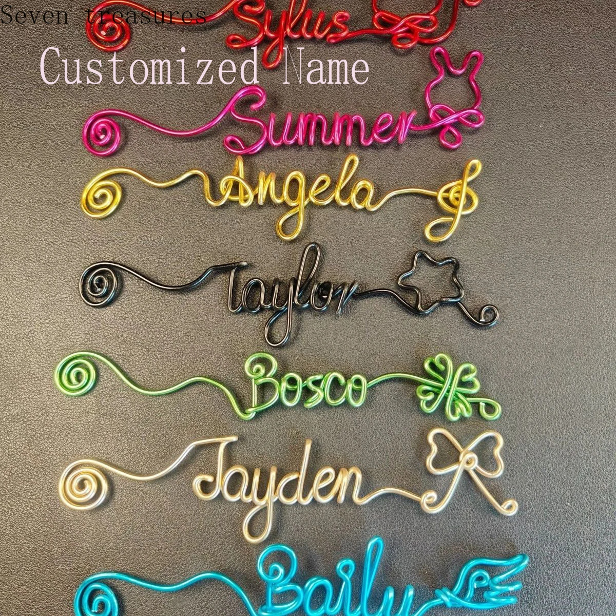 اسم مخصص هدايا مرجعية مصنوعة يدويًا، هدايا عيد الميلاد وعيد الميلاد، كتب حب للأطفال والطلاب، شخصية معدنية #2