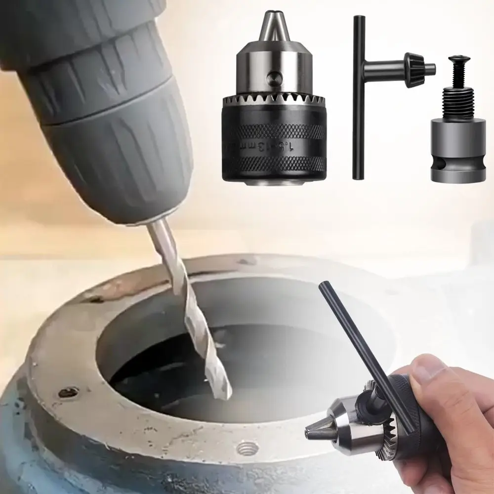 

1.5-16mm Angle Grinder Converter Metal Drill Converter Electric Drill Adapter 1/2 Thread Mount Impact Grinder To Drill Adapter