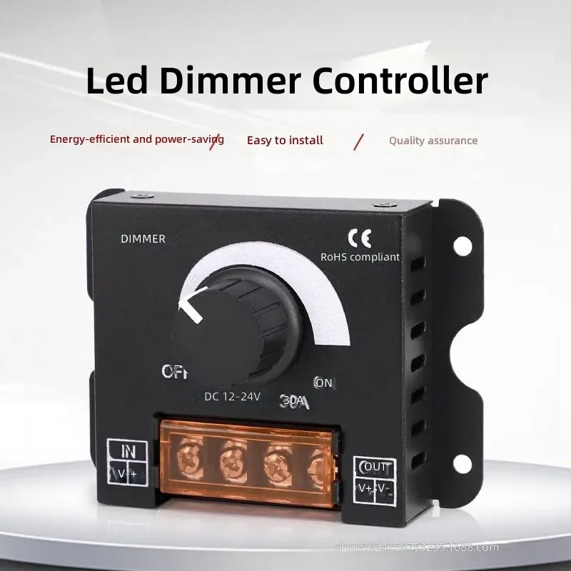 for LED Soft Hard Light Strip Dimmer Brightness Adjuster Knob Switch V VA Flash Control