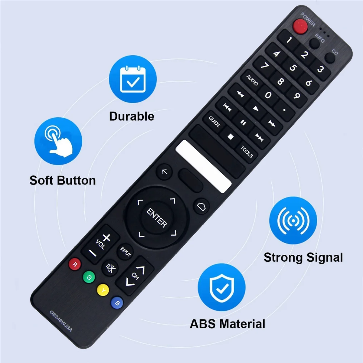 GB346WJSA Voice Remote Control Replace for Sharp AQUOS Smart LCD LED TV Remote Controller