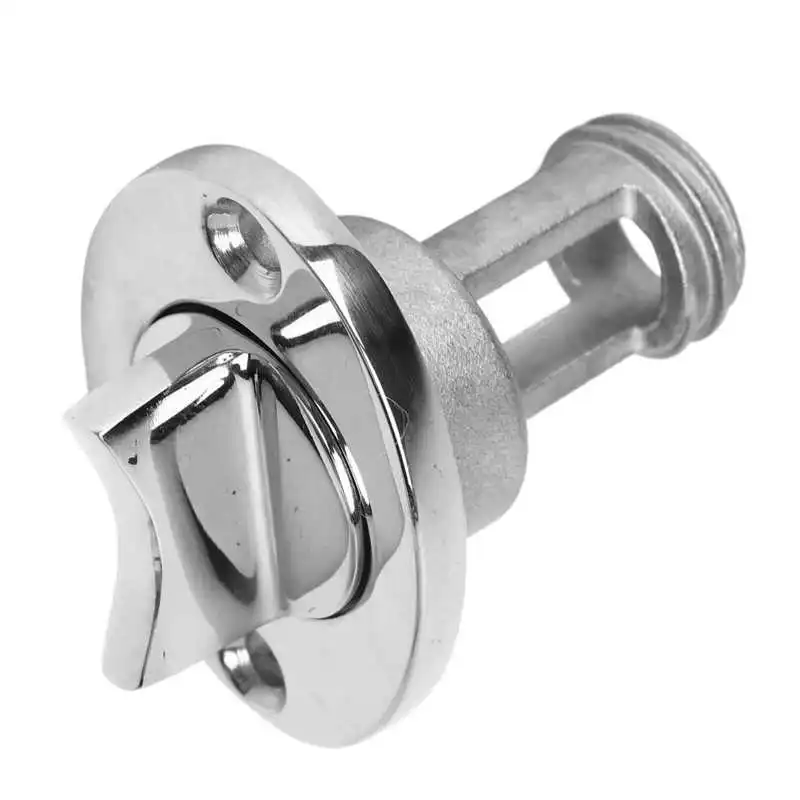 Marine Drain Plug 1in Stainless Steel Screw Type Boat Drain Valve with O  Washer for Replacement Boat Accessories