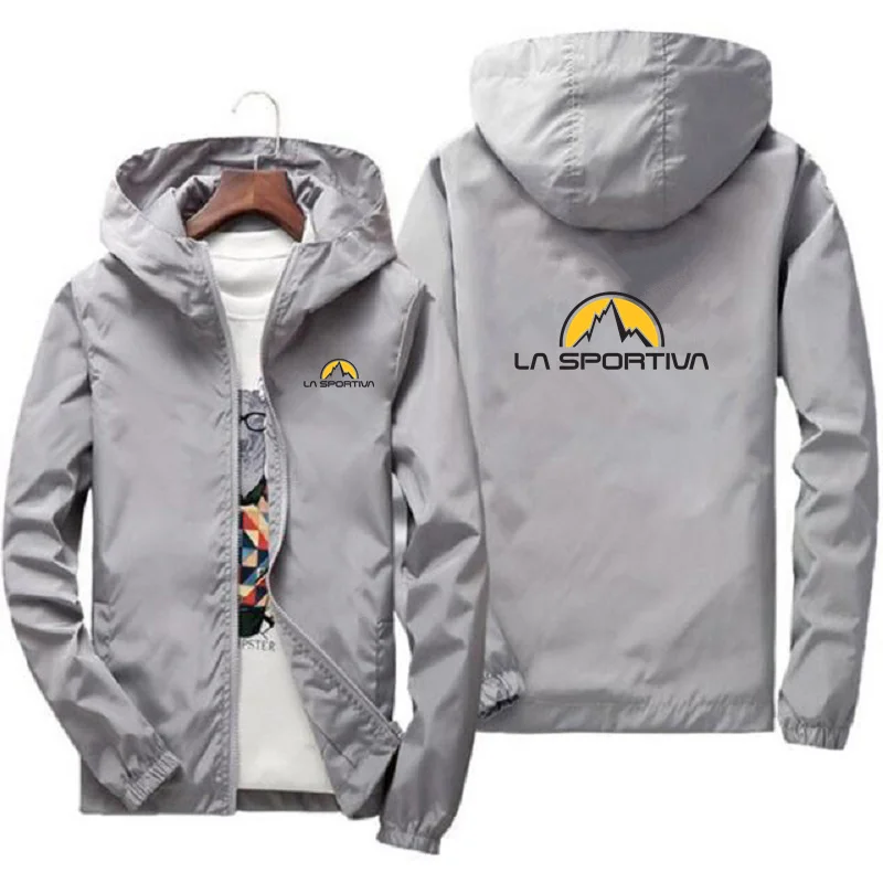 Lente La Sportiva Herenjack Van Hoge Kwaliteit Geprint Outdoor Sportjack Met Capuchon Winddichte Mode Casual Merk Sportjas