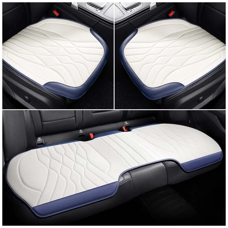 Ice Silk Car Seat Cover Ultra-thin Summer Non-slip Seat Cushion Stylish Car Front Or Rear Seat Back Mat Universal Seat Styling