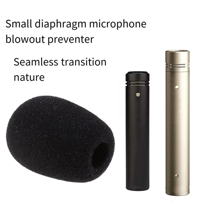 -A90P Foam Microphone Windscreen Sponge For RODE M5 NT5 NT6 NT55 Mini Foam Cover Parts Accessories 2Pcs