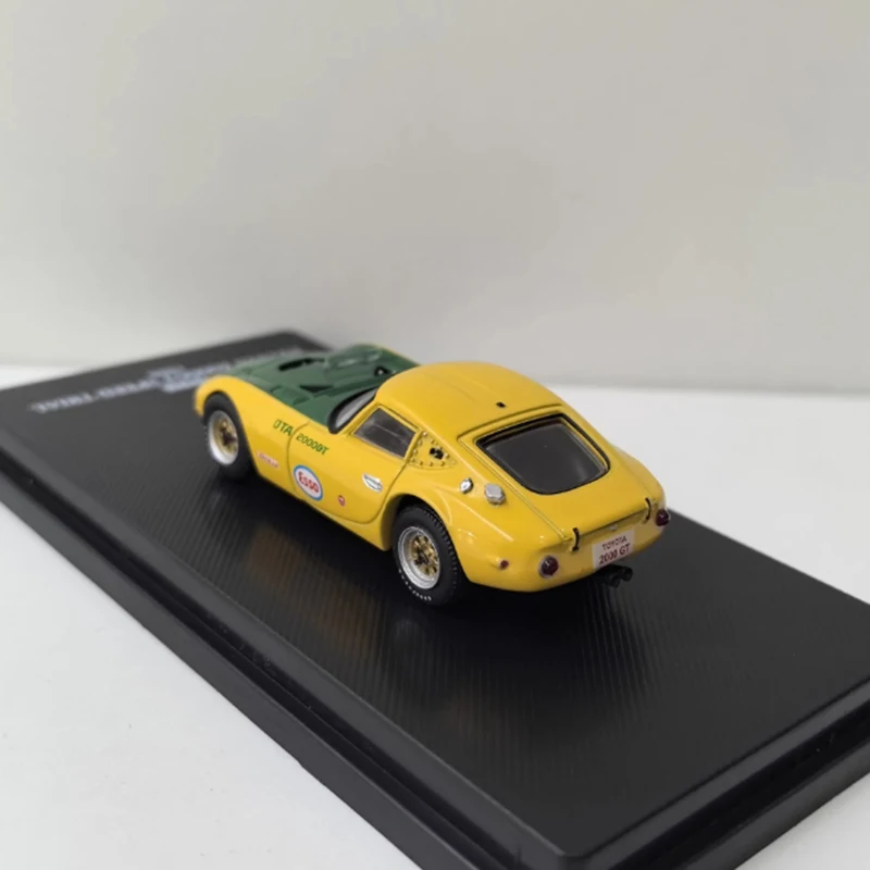 DEA 1/64 Skala TYT 2000GT 1966 Model Samochodu ze Stopu Symulacja Statyczna Kolekcja Dekoracja Prezent Świąteczny Zabawki Pamiątka