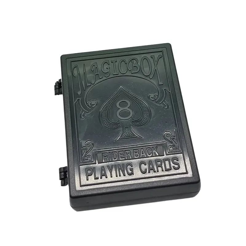 Magic Restoration Box Magic Black Plastic Box Shredded Paper Card Restoration Close-up Magic Beginner Simple and Easy To Learn