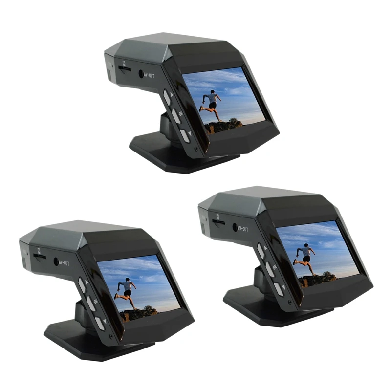 3X New 1080P Full HD Dash Cam Car Video Driving Recorder With Center Console LCD Car DVR Video Recorder Parking Monitor