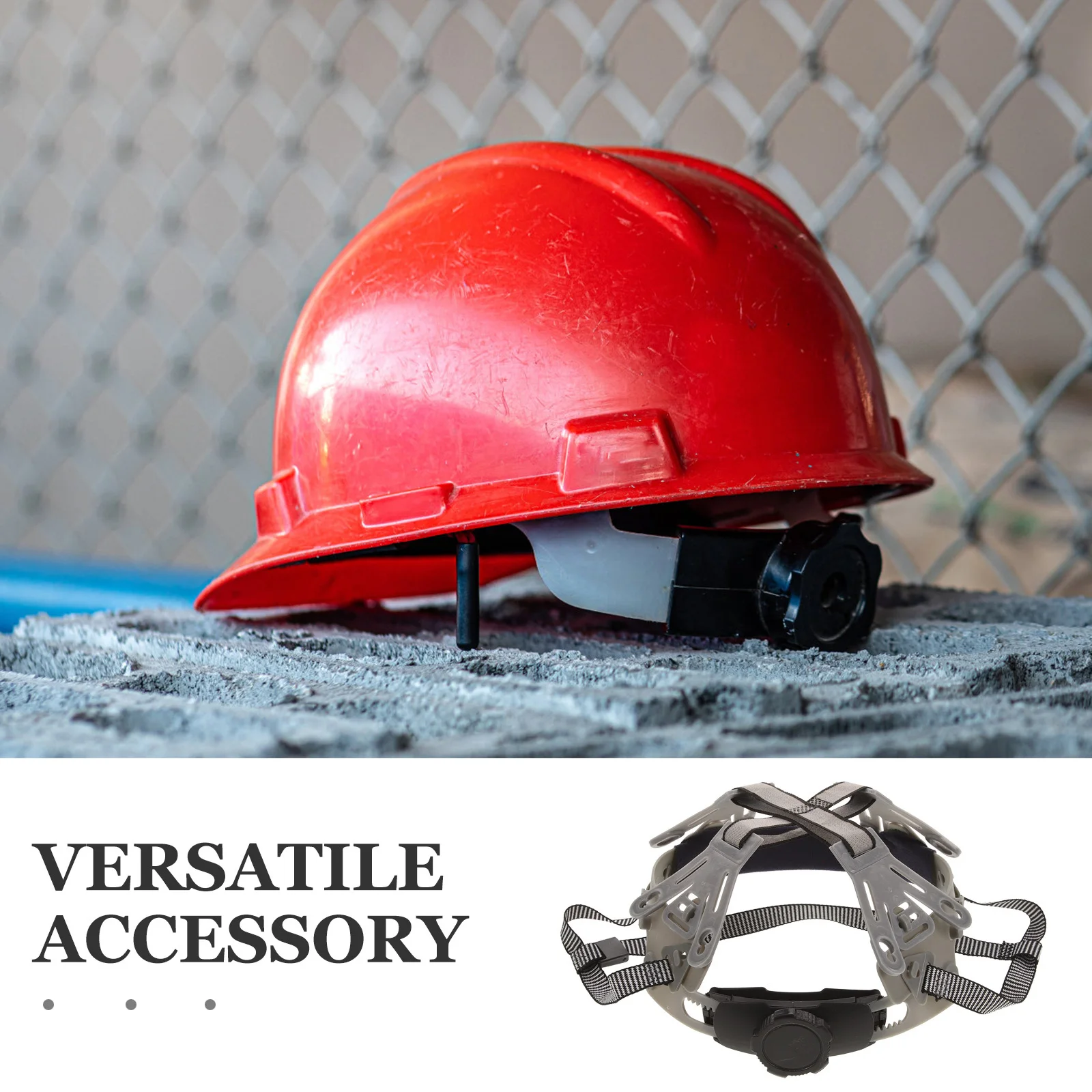 طقم استبدال تعليق القبعة الصلبة، بطانة قبعة أمان مع مناسبة قابلة للتعديل لملحقات القطعة الصلبة لعمال البناء #1