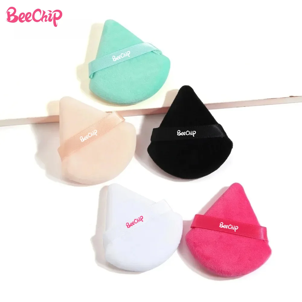 5 Pcs Powder Puff Face Soft Triangle Makeup Tool Loose Powder Body Powder Makeup Sponges Blender Contouring Under Eyes Corner