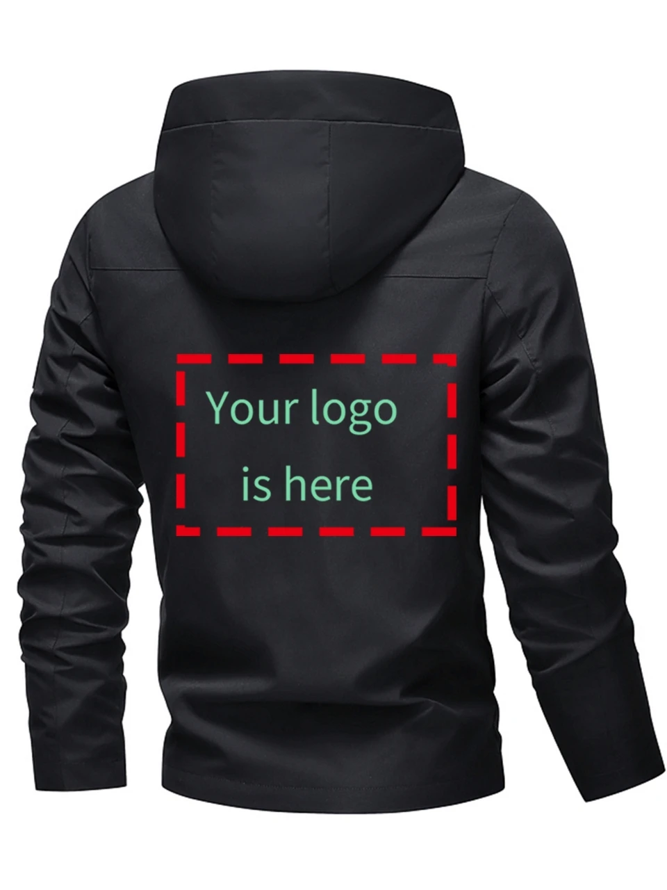 Startseite Herrenbekleidung Herrenjacken und -mäntel Herren-Kapuzenjacke mit individuellem Logo J... Herren-Kapuzenjacke mit individuellem Logo und İzed-Logo