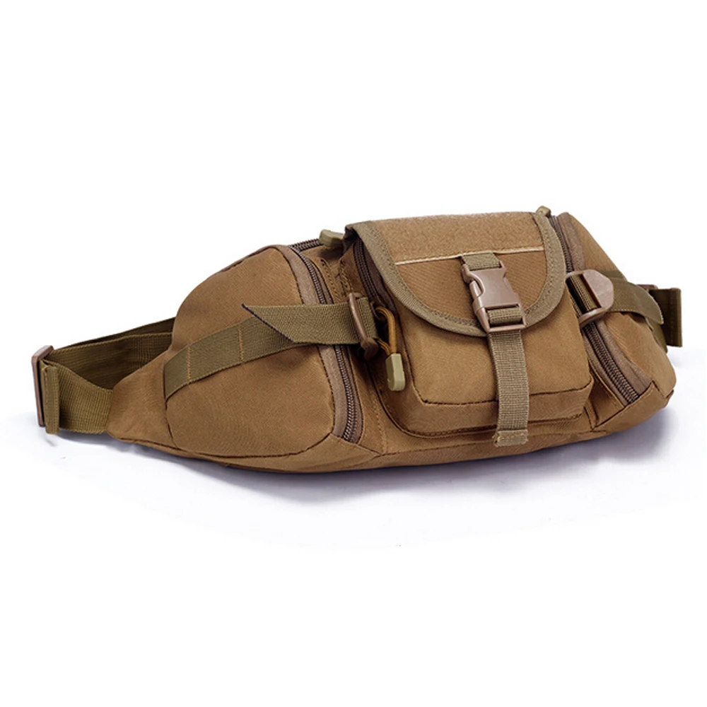 Cintura de nylon impermeável dos homens Fanny Pack, Tactical Sport Army Bag, Carteira do telefone móvel, Sacos de peito, Viagem Hip Bum Belt, 1000D