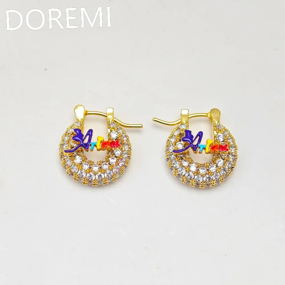 

lateefah personalized colorful name all-crystal zircon earrings, hoop necklace jewelry gifts for girls and children collection