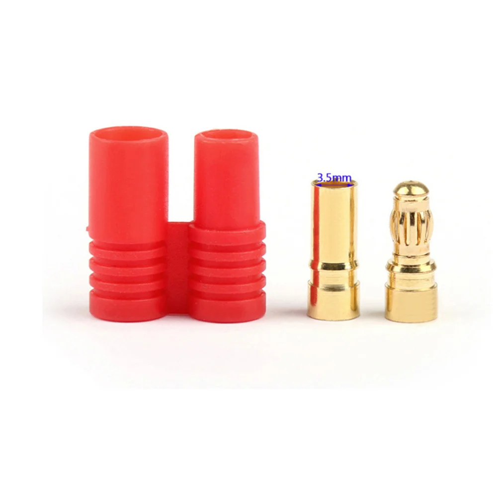 

10Sets 3.5mm Banana Connectors Plugs Gold Plated Copper Male Female for Brushless Motor Electronic Control