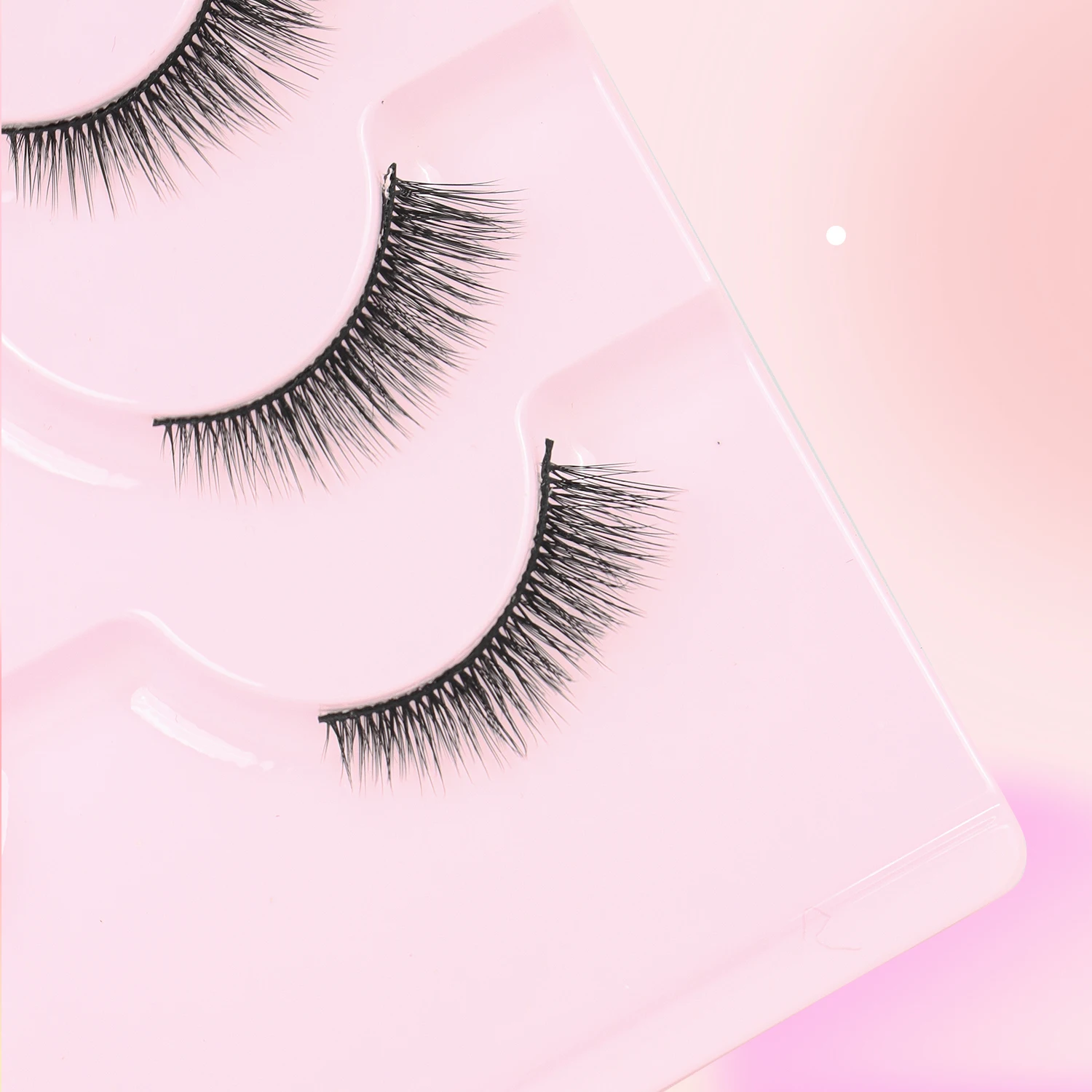 7 pares de pestañas postizas naturales rizadas, pestañas postizas ligeras, efecto natural y realista, medio pestañas