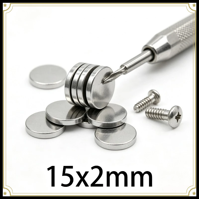 15MM x 2MMThin Round Permanent Neodymium Magnets Super Strong Small Magnetic Disc Magnets15*2MM