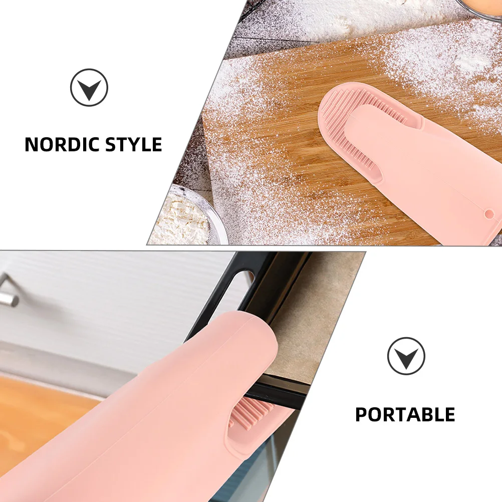 

2 Pcs Mittens Anti-scald Silicone Gloves Child Oven Cooking Silica Gel Mitts for Kitchen