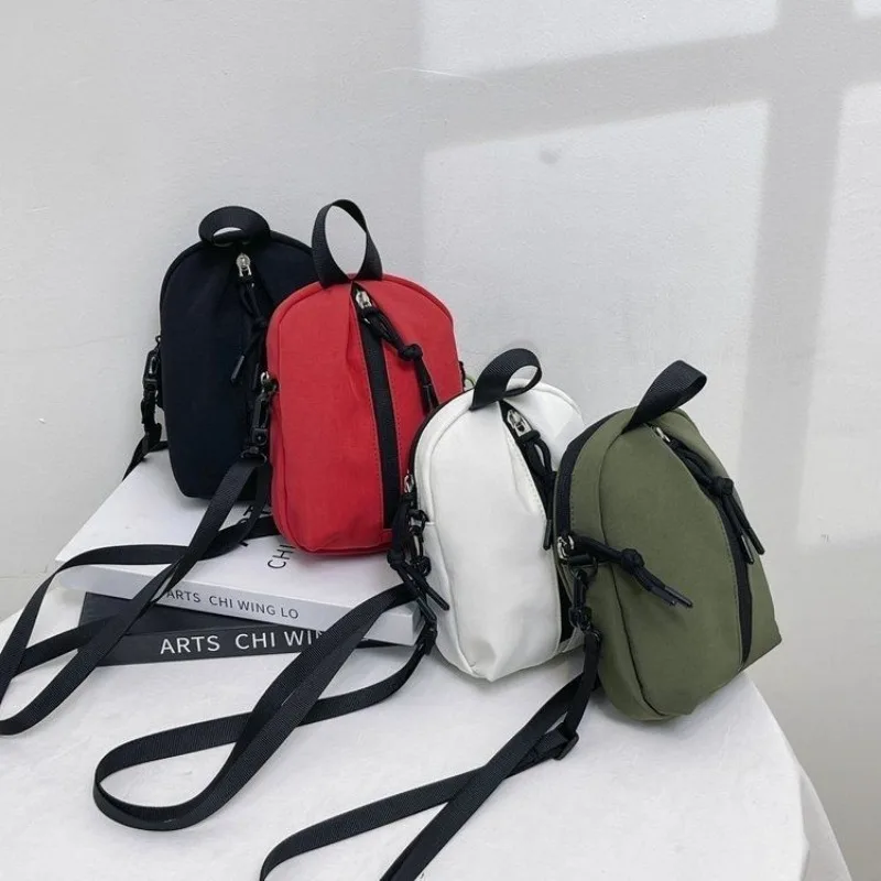 Ins Individuality Mobile Phone Bag Female New Style Mini - Crossbody Bag Packet All-match Fallow Canvas Shoulder Bag