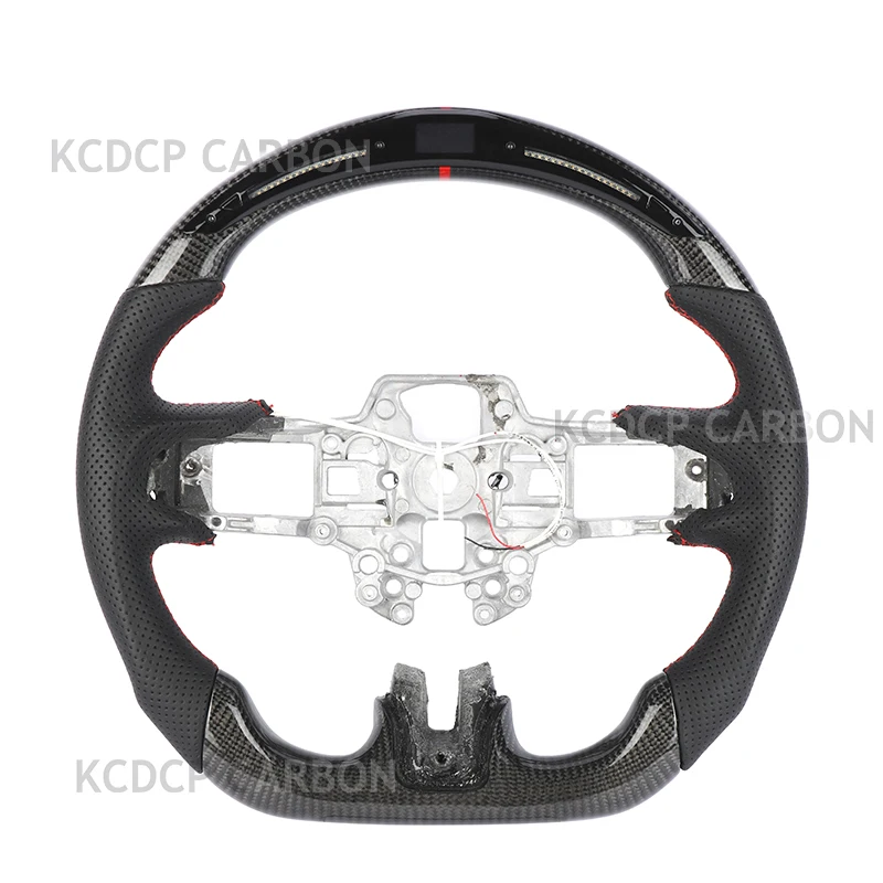 

For Ford Mustang V6 EcoBoost GT Shelby GT350 GT350R Car Carbon Fiber Steering Wheel
