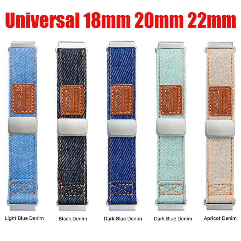 Canvas Strap Watch - Tali Kanvas Denim 18/20/22mm untuk Huawei