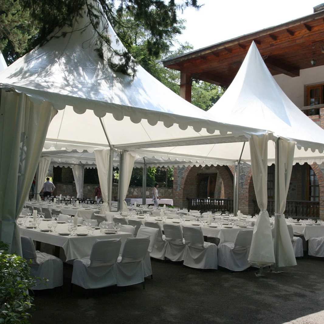 Outdoor Luxury Waterproof Wedding Tent, Eco-Friendly Marquee Party Shelter with 3x3 / 4x4 / 5x5 / 6x6m Options