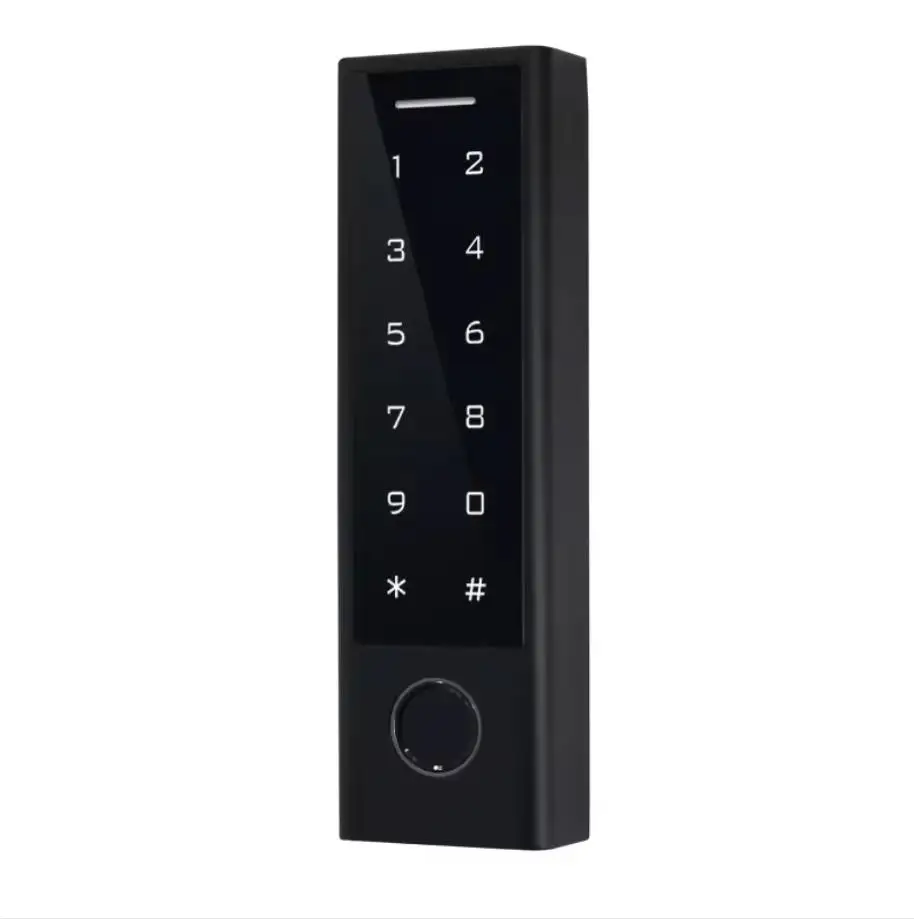 125KHZ EM Waterproof Standalone ABS Fingerprint Access Controller RFID Wiegand Reader Touch Keypad For Outdoor Use