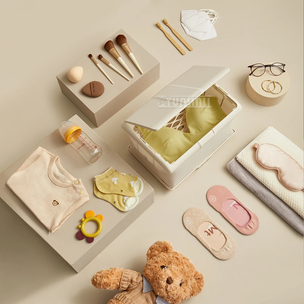 Mesin Pengering pakaian dalam lipat HGJ-C02U3, Pengering kain Mini portabel untuk rumah tangga